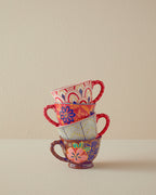 Mara Ceramic Mug 400 ml Red - Black (view 3)