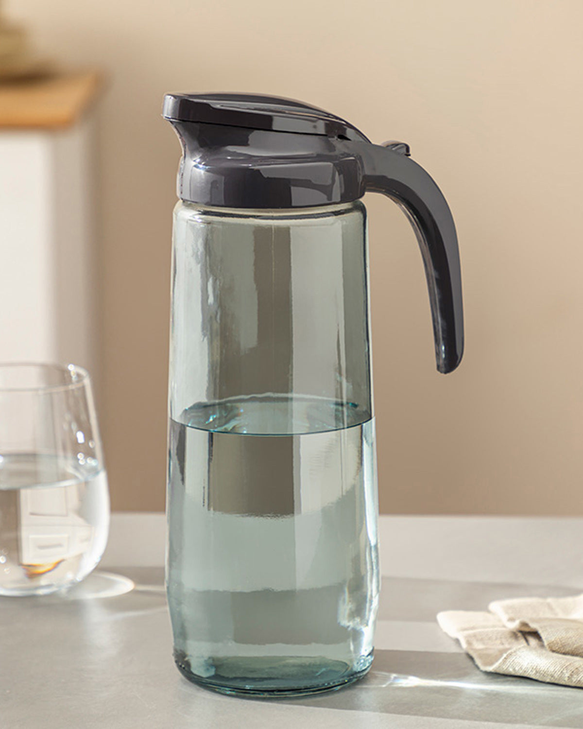 Plain Glass Jug 1500 ml Anthracite