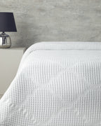 Fiona Cotton Waffle Double Summer Blanket 200x220 cm White (view 2)