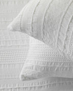 Levron Cotton Jacquard Double Bed Spread Set 220x240 cm White (view 4)