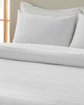 Bianco Cotton Jacquard Double Bed Spread 220x240 cm White