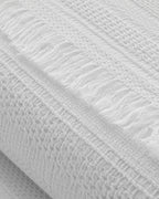 Bianco Cotton Jacquard Double Bed Spread 220x240 cm White (view 3)