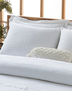 Palermo Cotton Jacquard Double Bed Spread White (view 5)