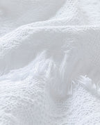 Palermo Cotton Jacquard Double Bed Spread White (view 6)