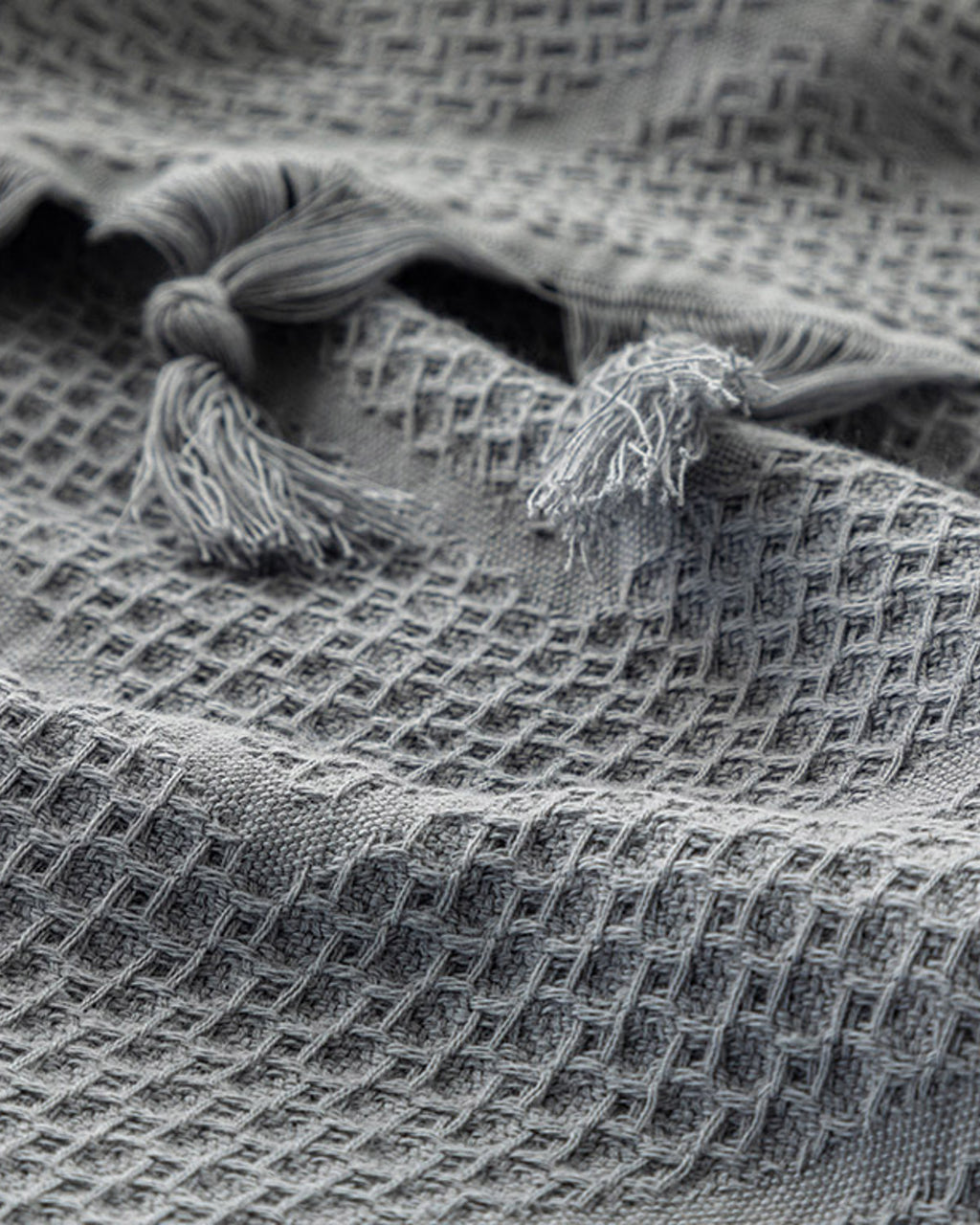 Camilla Cotton Jacquard Double Summer Blanket (view 8)