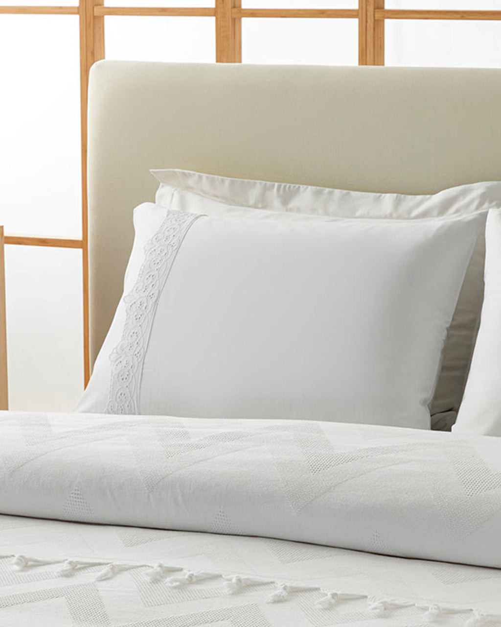 Leona Cotton Jacquard Summer Blanket (view 8)