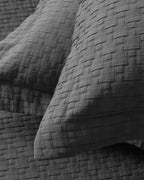 Matris Polycotton Jacquard Double Bed Spread Set 240x250 cm Anthracite (view 2)
