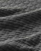 Matris Polycotton Jacquard Double Bed Spread Set 240x250 cm Anthracite (view 3)