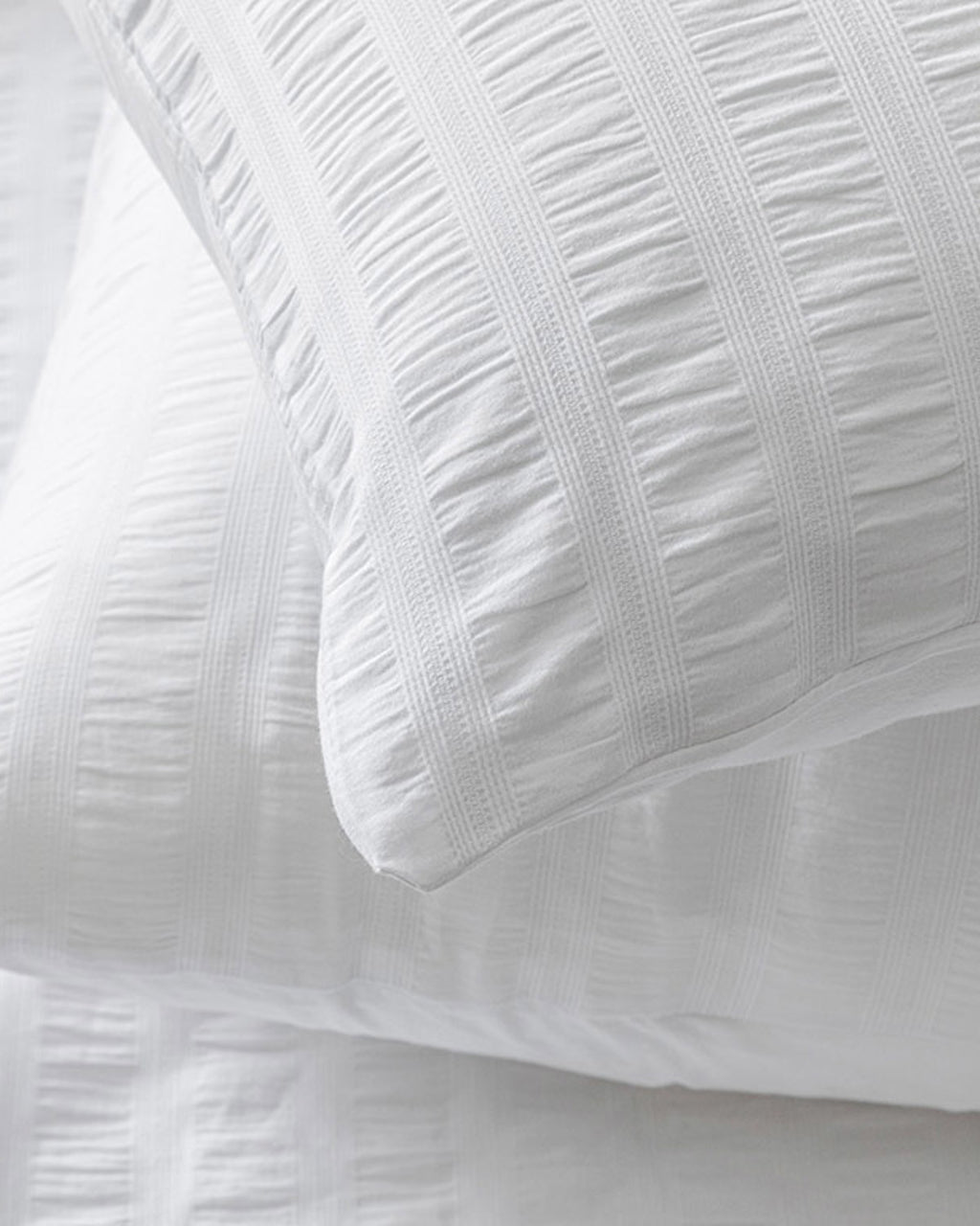Lidya Cotton Embossing Double Duvet Cover Set 200x220 cm White (view 3)