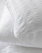 Lidya Cotton Embossing Double Duvet Cover Set 200x220 cm White (view 3)