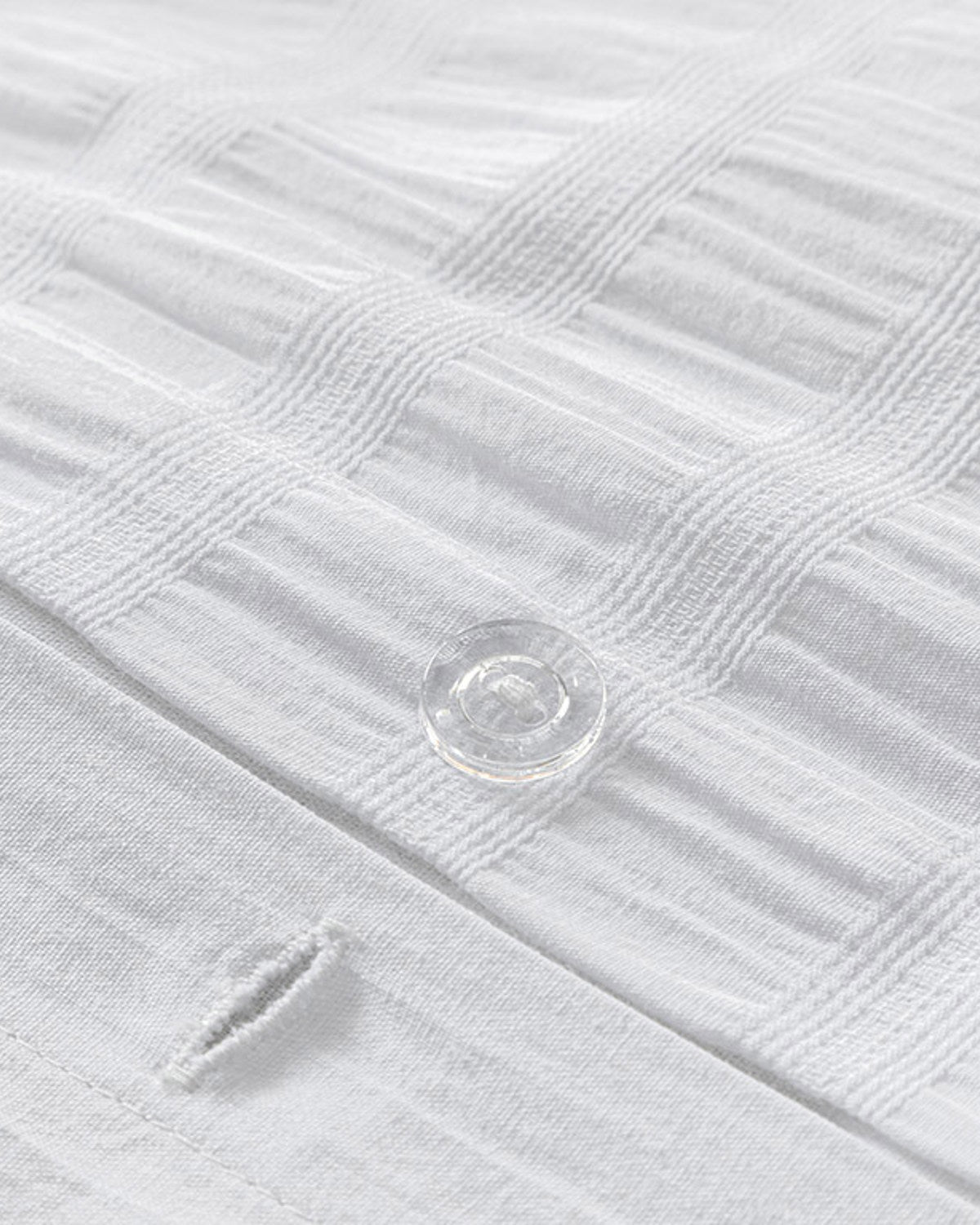 Lidya Cotton Embossing Double Duvet Cover Set 200x220 cm White (view 5)