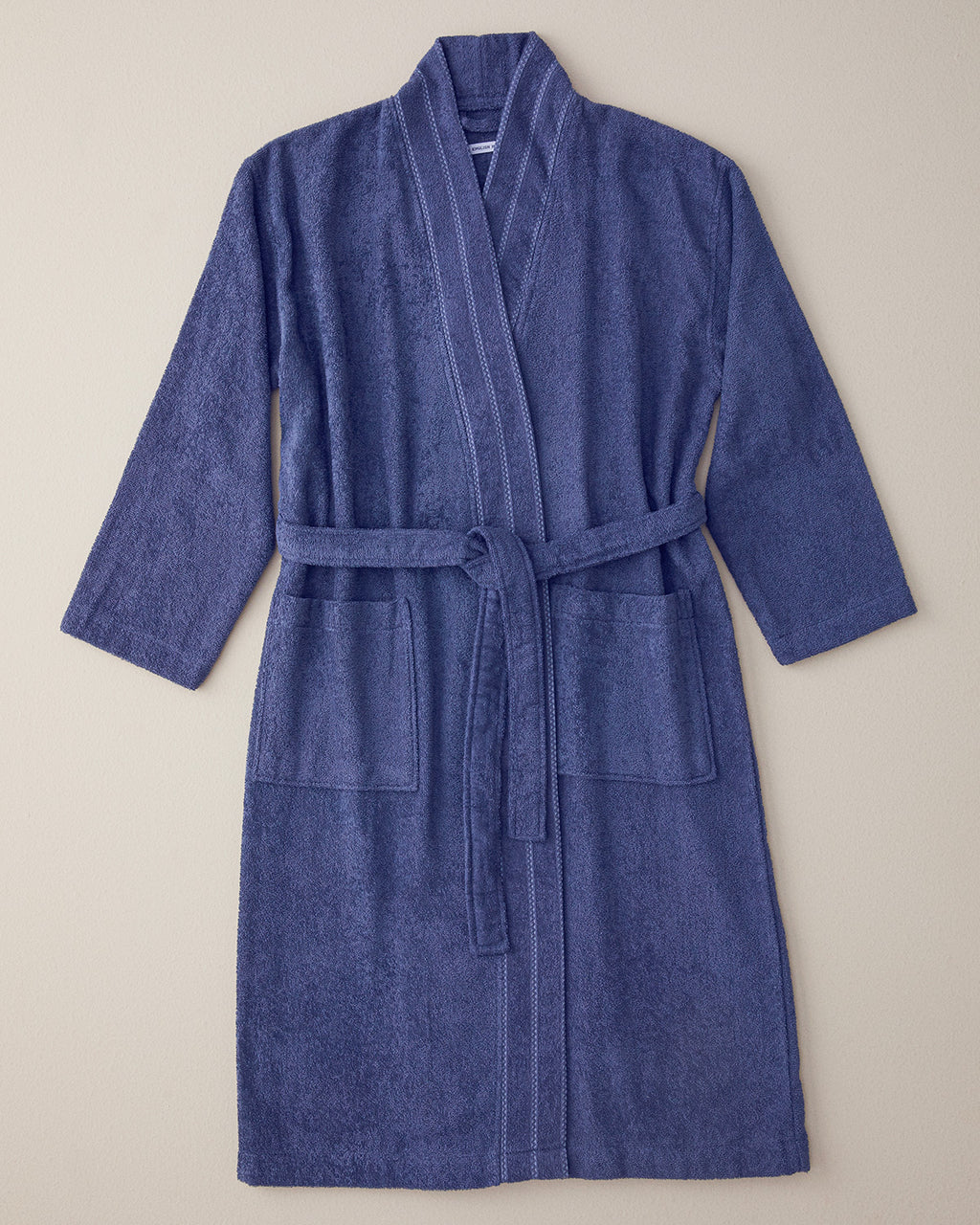 Soft Cotton Bathrobe - Anthracite - L-XL