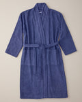Soft Cotton Bathrobe - Anthracite - L-XL