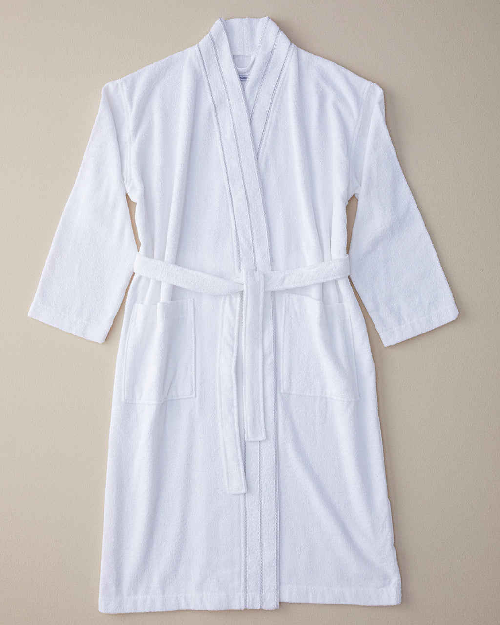 Soft Cotton Bathrobe - White - L-XL (view 3)