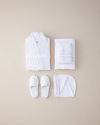 Soft Cotton Bathrobe - Light Blue - L-XL (view 6)