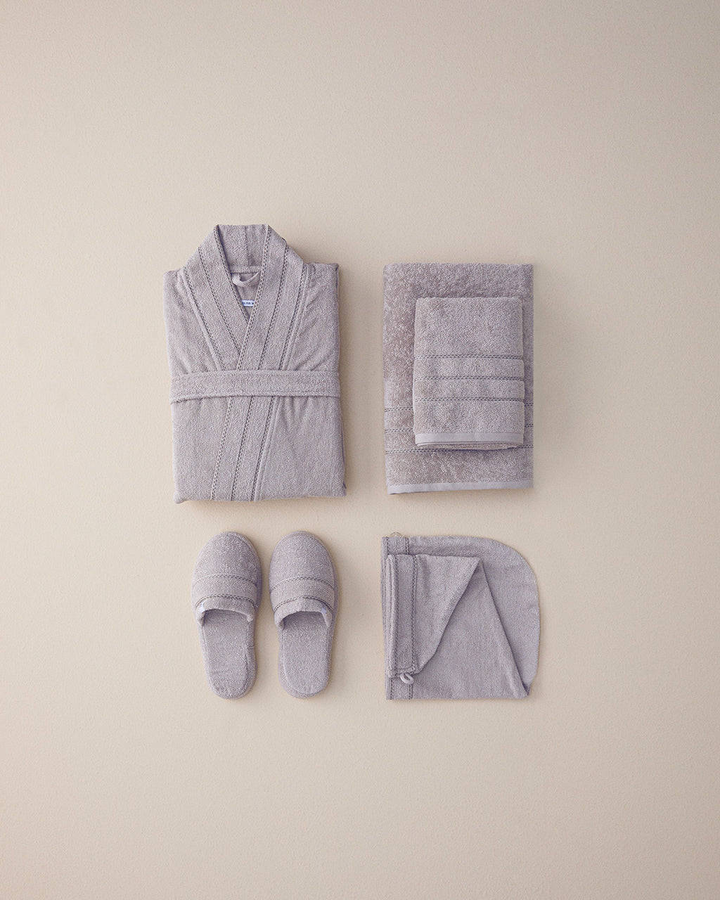 Soft Cotton Bathrobe - Mint - L-XL (view 8)