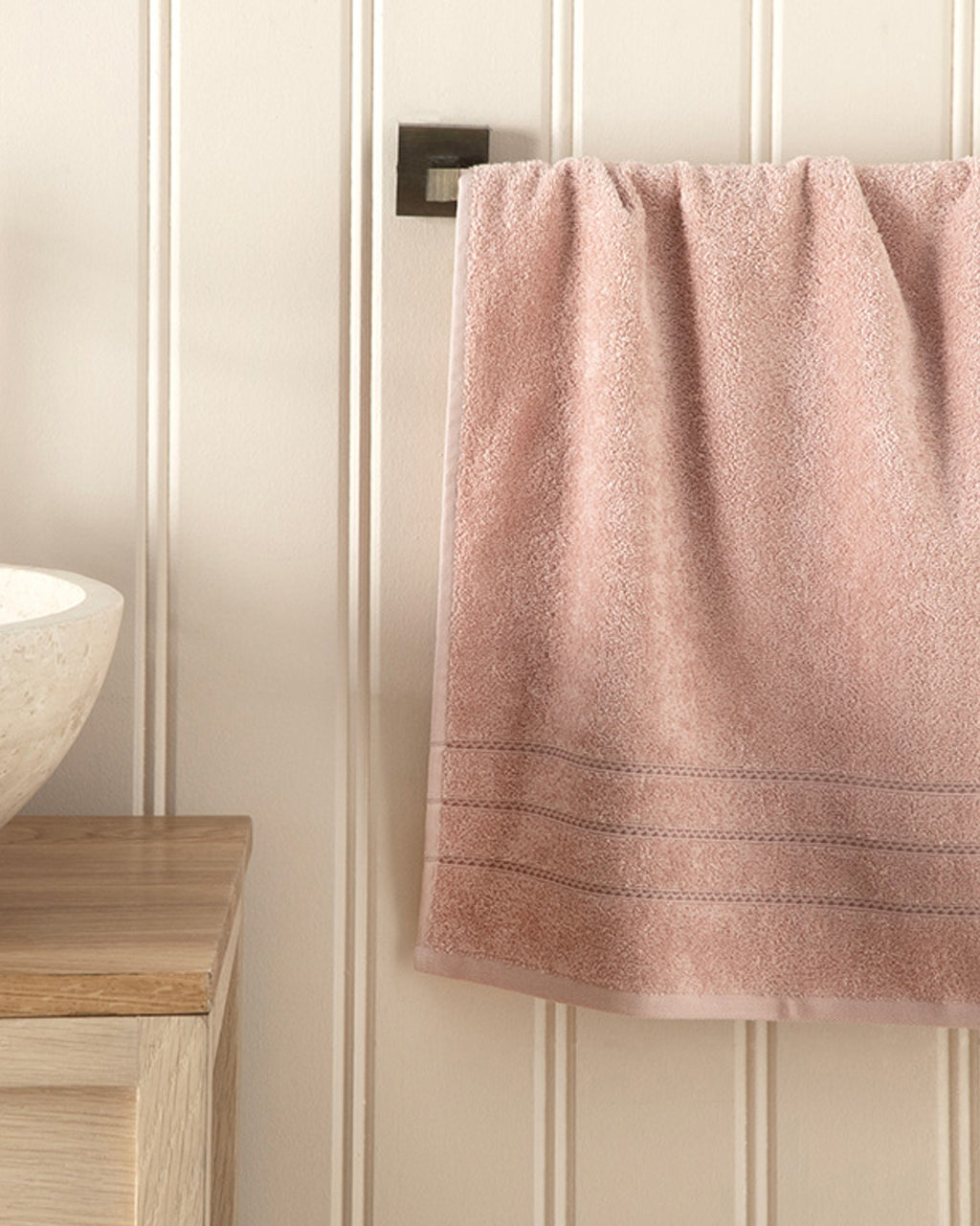 Soft Cotton Face Towel 50x90 cm - Light Pink
