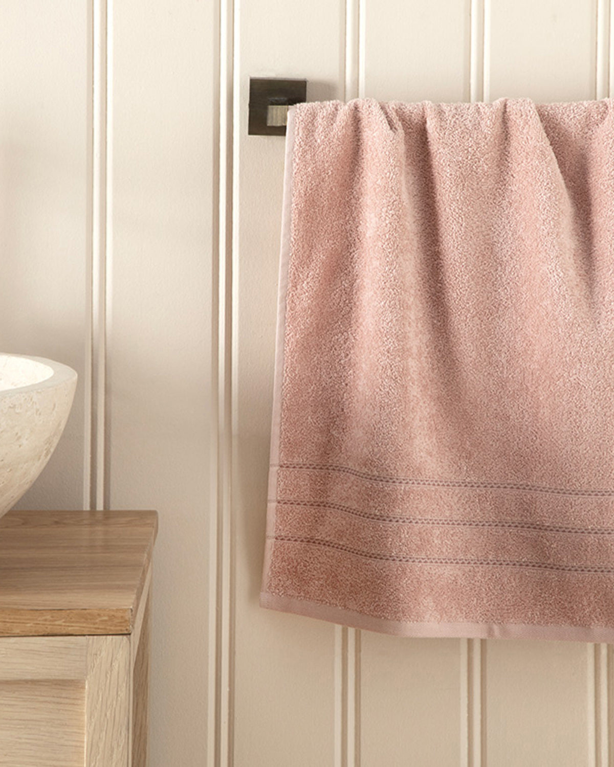 Soft Cotton Face Towel 50x90 cm - Light Pink