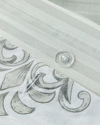 Elegant Crown Cotton Satin Double Size Duvet Cover Set 200x220 cm Silver (view 5)