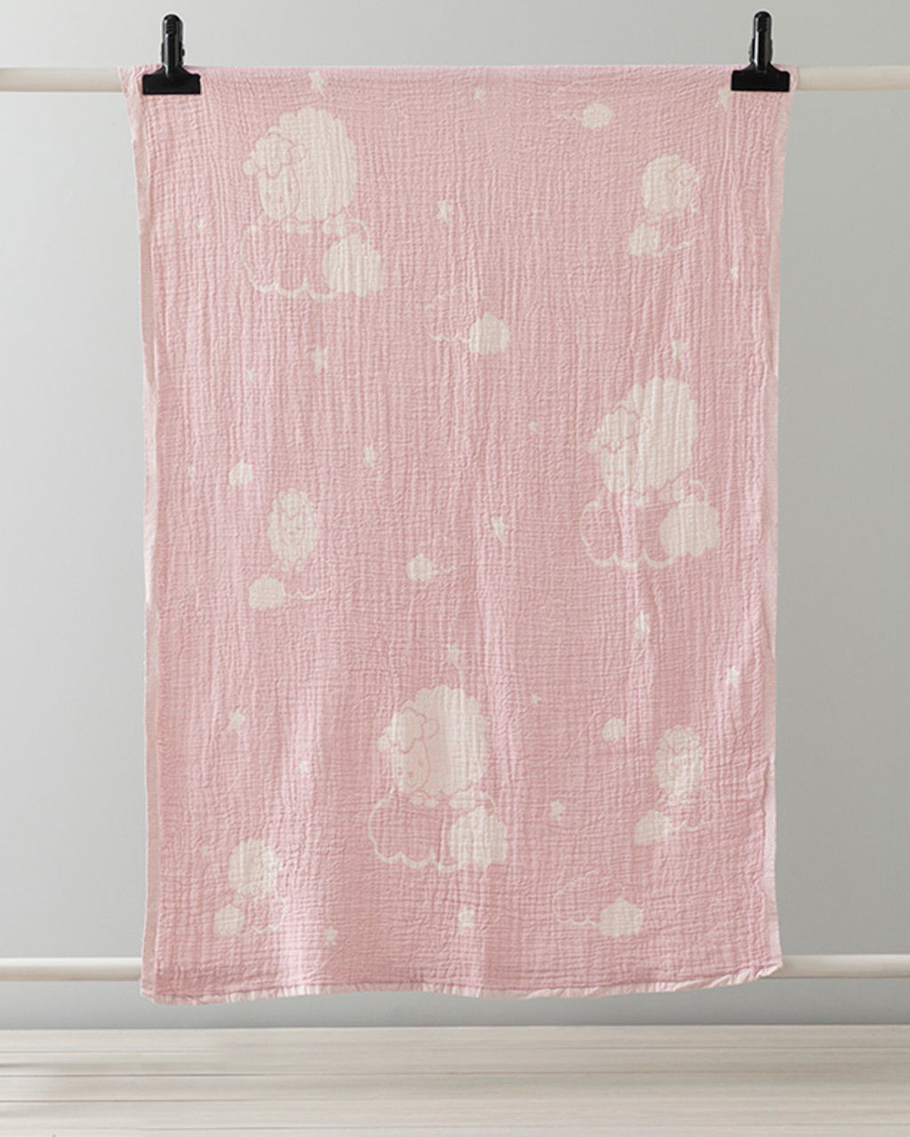 Kuzu Cotton Girls Baby Blanket 80x120 cm Pink