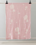 Kuzu Cotton Girls Baby Blanket 80x120 cm Pink