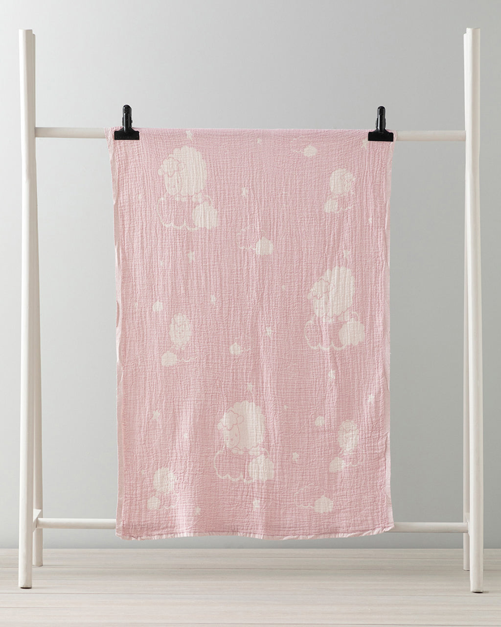 Kuzu Cotton Girls Baby Blanket 80x120 cm Pink (view 3)