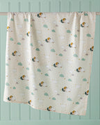 Kuzu Cotton Baby Summer Blanket 100x150 cm Beige (view 4)