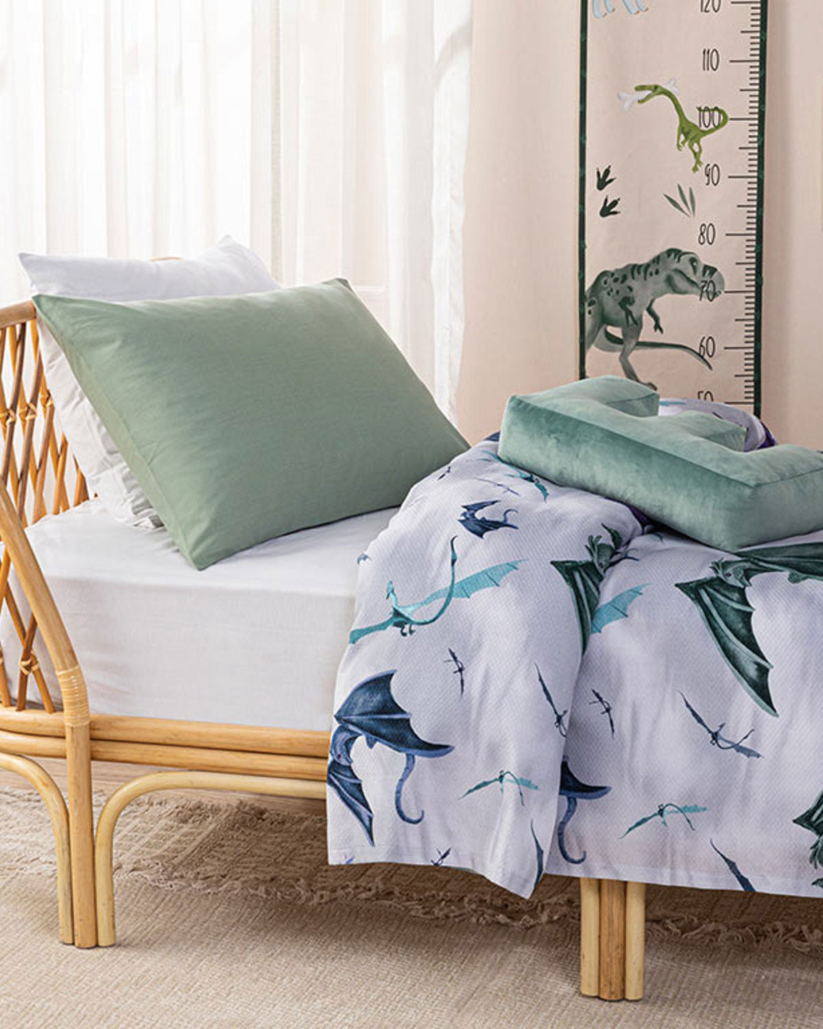 Ejderha Cotton Kids Summer Blanket 150x200 cm Gray