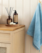 Deluxe Low Twist Face Towel 50x90 cm Blue
