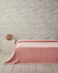Plain Cotton Summer Blanket - Pink - Double 200x220 cm