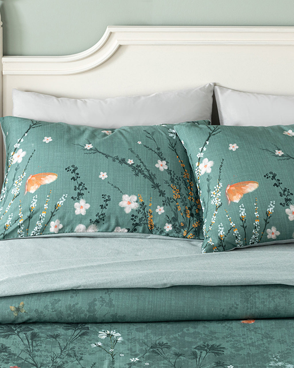Sweet Spring Soft Cotton with Digital Print Single Size Duvet Cover Set 160x220 cm Green (view 3)