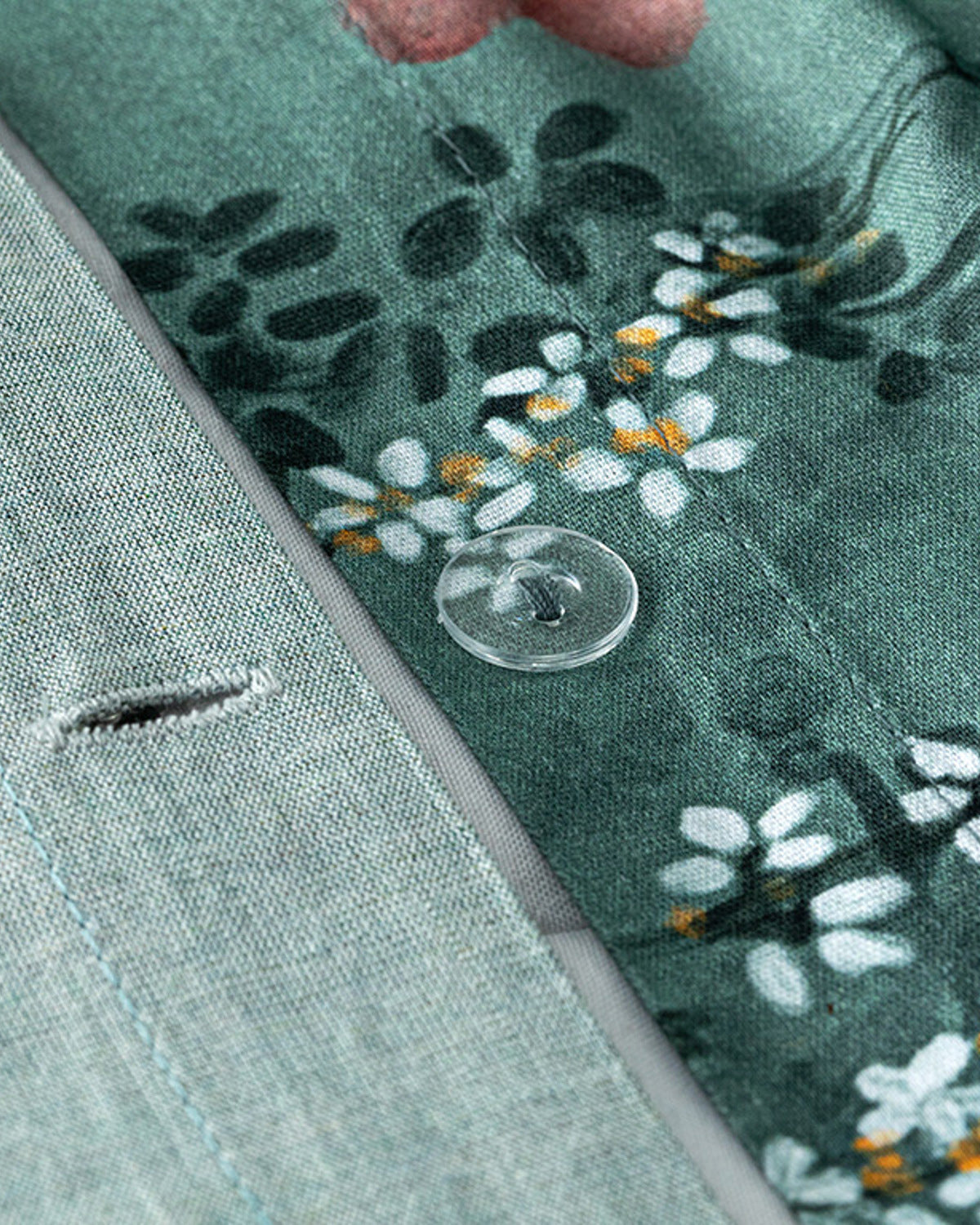 Sweet Spring Soft Cotton with Digital Print Single Size Duvet Cover Set 160x220 cm Green (view 4)