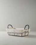 Lydia Metal Bread Basket 30x20 cm Beige