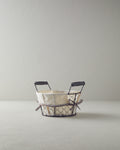 Aluna Metal Bread Basket 20 cm Beige