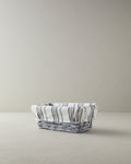 Coastal Wicker Bread Basket 26x13 cm Gray