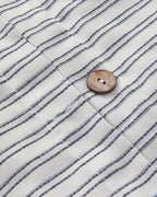 Stitch Line Yarn Dyed Duvet Cover Set Navy Blue (view 5)