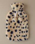 Spotty Hot Water Bottle Cream Black - 33x19 cm