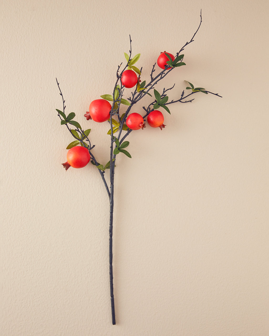 Pomegranate Branch Single Branch Artificial Flower 89 cm Red