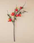 Pomegranate Branch Single Branch Artificial Flower 89 cm Red