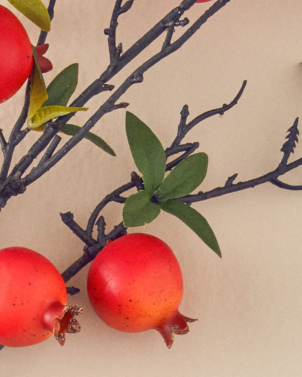 Pomegranate Branch Single Branch Artificial Flower 89 cm Red (view 2)