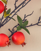 Pomegranate Branch Single Branch Artificial Flower 89 cm Red (view 2)