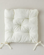 Enric Polyester 4 pcs Set Chair Cushion 40x40 cm Ecru