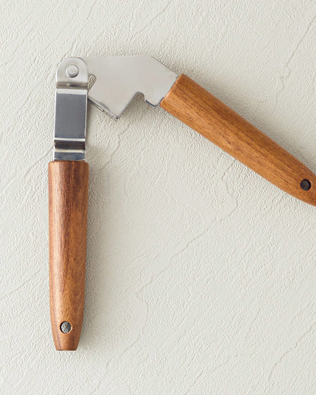 Woody Garlic Steel Garlic Press Kitchen Tool 19.5 cm Brown (view 2)