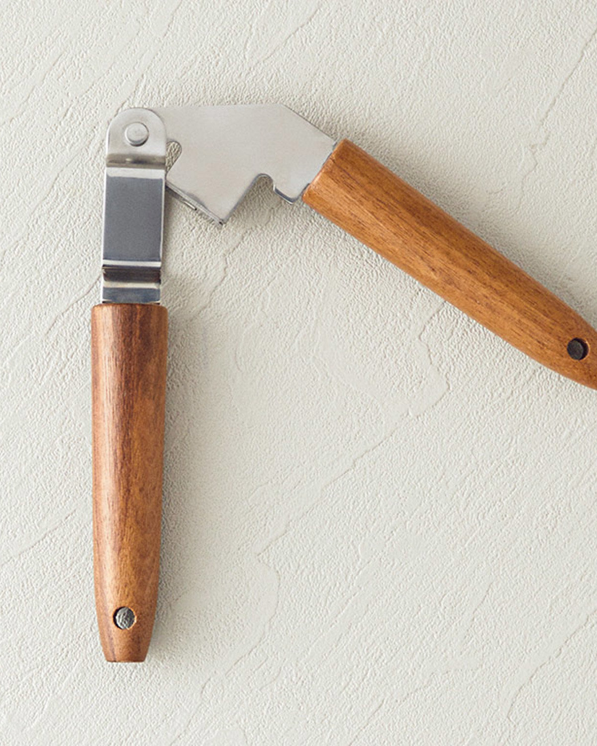 Woody Garlic Steel Garlic Press Kitchen Tool 19.5 cm Brown (view 2)