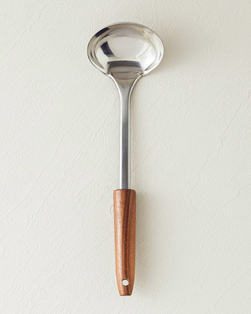 Woody Ladle Steel Ladle Serving Tool 31 cm Brown