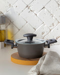 Pretty Aluminum Mini Pot 14 cm - Gray