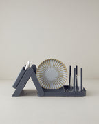 Portrait Plastic Dish Holder 42x23 cm Anthracite (view 2)