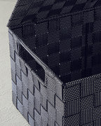 Shine Polypropylene with Cover Storage Box 34x22x17.5 cm Black (view 3)