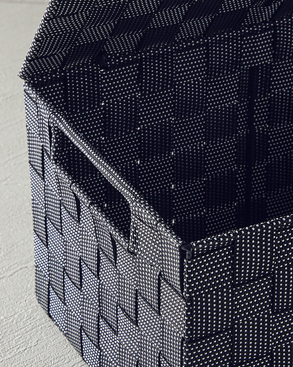 Shine Polypropylene with Cover Storage Box 34x22x17.5 cm Black (view 3)