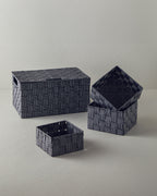 Shine Polypropylene with Cover Storage Box 34x22x17.5 cm Black (view 4)